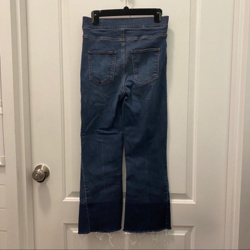 Spanx Distressed Cropped Flared Denim Jeans - Picture 6 of 6